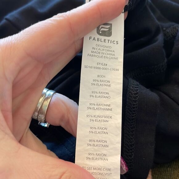 Fabletics Sunburst Black Strappy Mini Dress Small - Picture 2 of 4